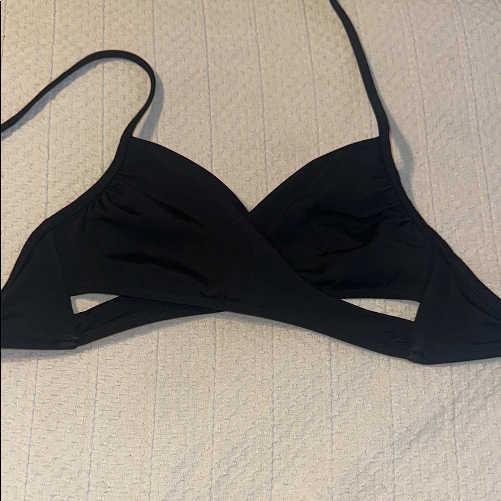 Black Triangle Bikini Top